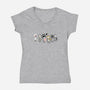 Run Away! Run Away!-womens v-neck tee-queenmob