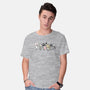 Run Away! Run Away!-mens basic tee-queenmob