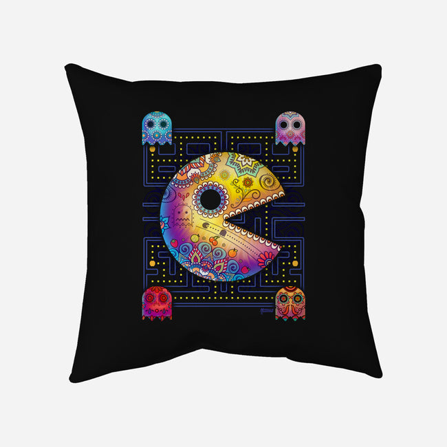 Pac Muertos-none removable cover w insert throw pillow-MoniWolf