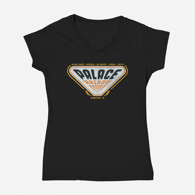 Palace Arcade-womens v-neck tee-Beware_1984