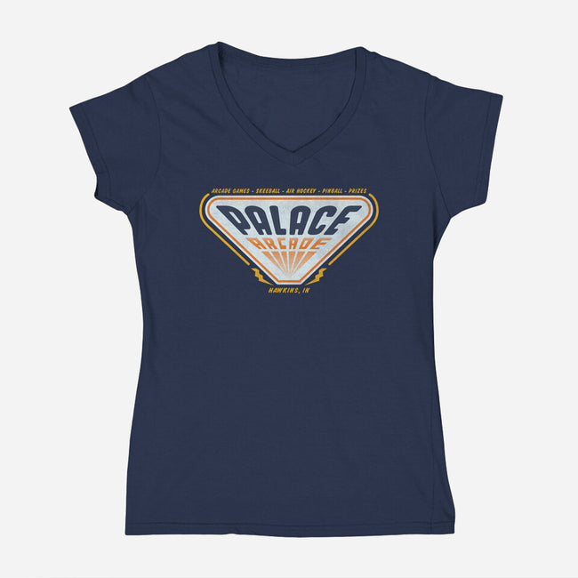 Palace Arcade-womens v-neck tee-Beware_1984