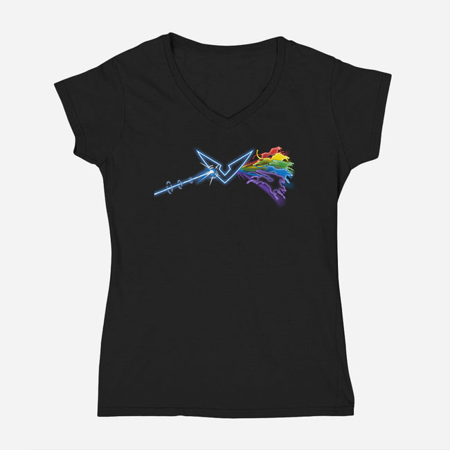 Paladin Side of Altea-womens v-neck tee-PrimePremne