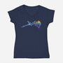 Paladin Side of Altea-womens v-neck tee-PrimePremne