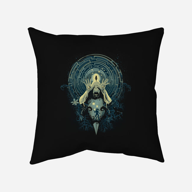 Pan's Nightmare-none removable cover w insert throw pillow-Harantula