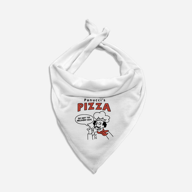 Panucci's Pizza-dog bandana pet collar-BlackJack-AD