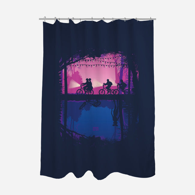 Parallel Worlds-none polyester shower curtain-Donnie