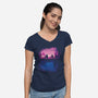 Parallel Worlds-womens v-neck tee-Donnie
