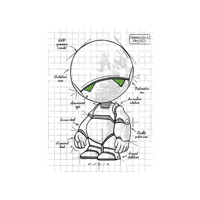 Paranoid Android Project-none fleece blanket-ducfrench