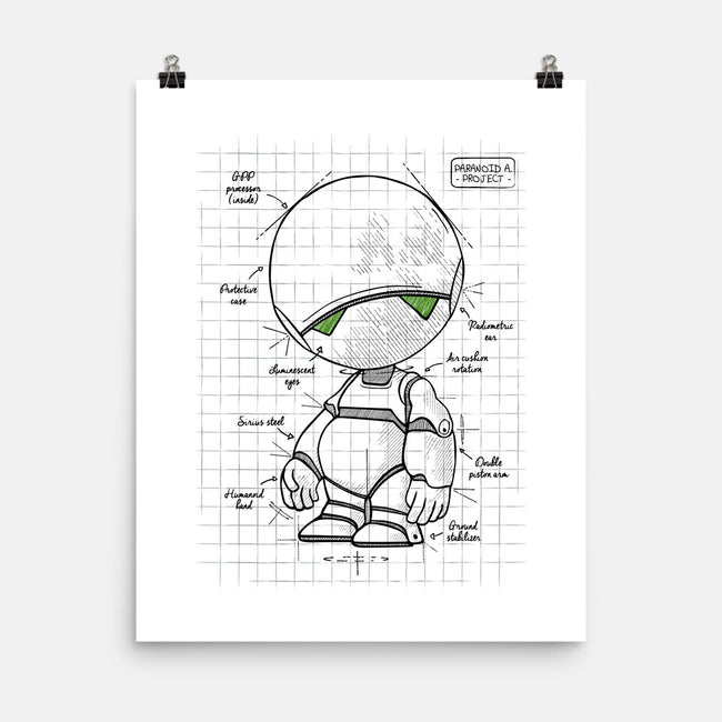 Paranoid Android Project-none matte poster-ducfrench