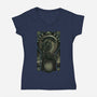 Parasite-womens v-neck tee-saqman