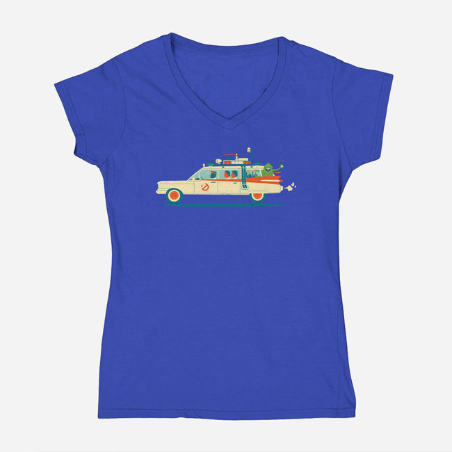 Party in the Back-womens v-neck tee-jayf23