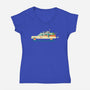 Party in the Back-womens v-neck tee-jayf23