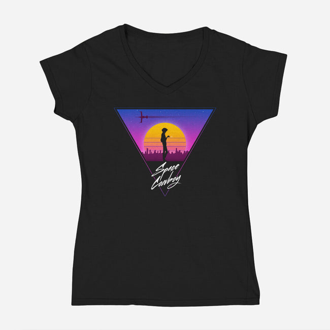 Past and Present-womens v-neck tee-ddjvigo