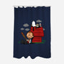 Peanuts of the Dead-none polyester shower curtain-Boggs Nicolas