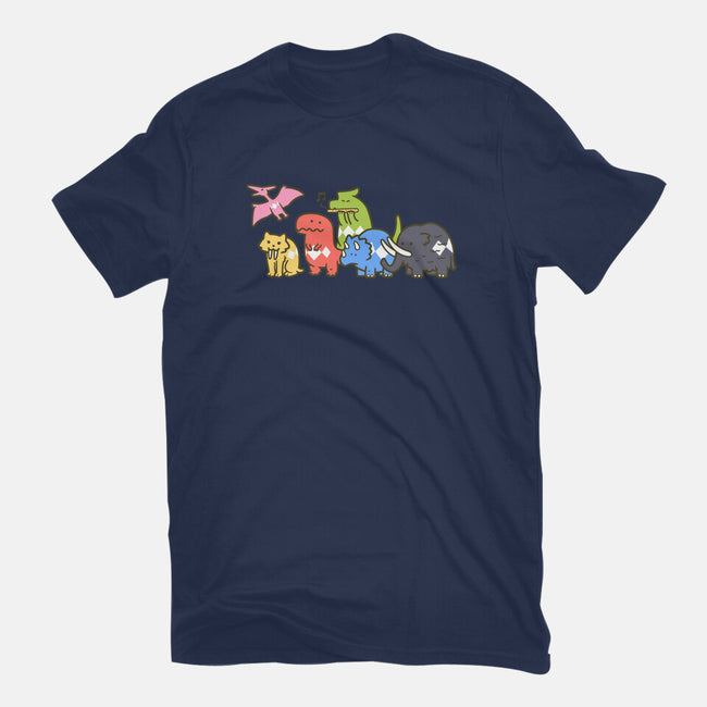 Pet Dinosaurs!-womens fitted tee-Oktobear