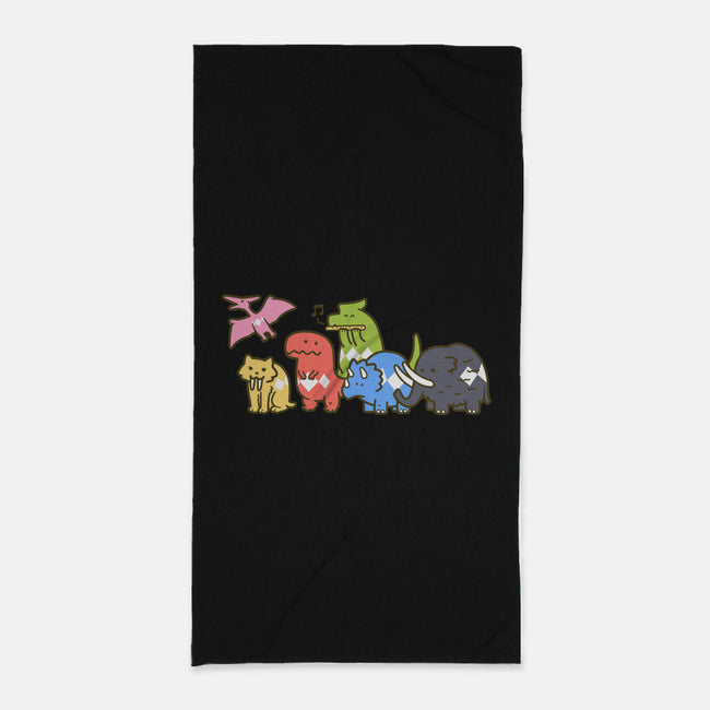 Pet Dinosaurs!-none beach towel-Oktobear