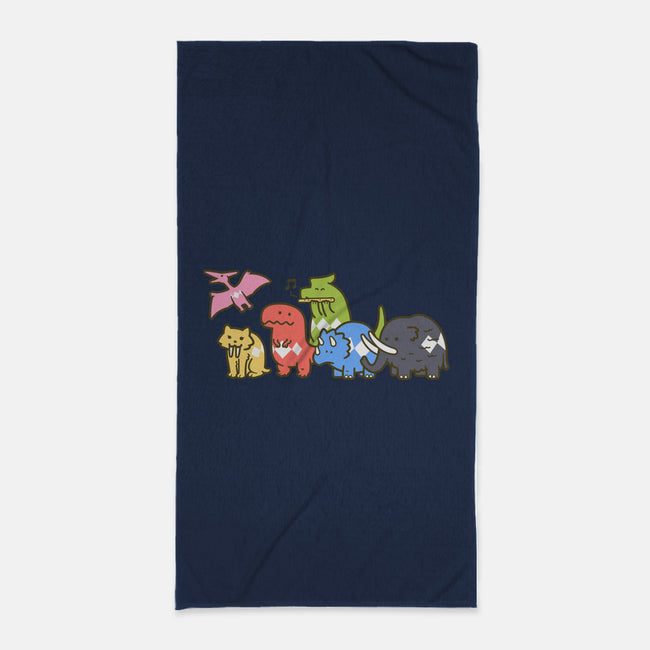 Pet Dinosaurs!-none beach towel-Oktobear