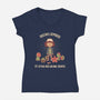 Pet Services-womens v-neck tee-LiRoVi