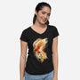 Phoenix Reborn-womens v-neck tee-alnavasord