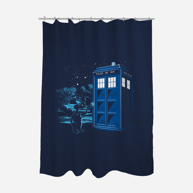 Phone Home-none polyester shower curtain-RBucchioni