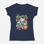 Piccol-O's-womens v-neck tee-KindaCreative