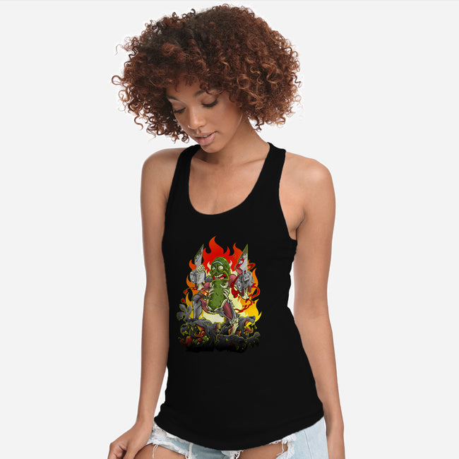 Pickle Carnage-womens racerback tank-fearcheck