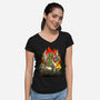 Pickle Carnage-womens v-neck tee-fearcheck