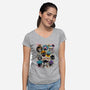 Pirate Squad-womens v-neck tee-xiaobaosg