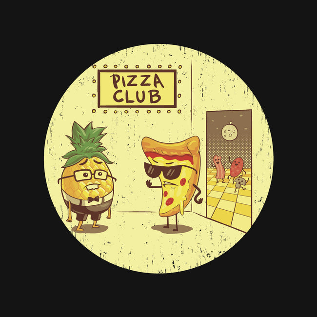 Pizza Club-none polyester shower curtain-Hootbrush