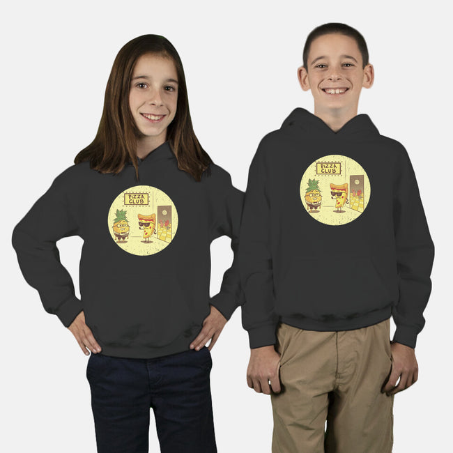 Pizza Club-youth pullover sweatshirt-Hootbrush