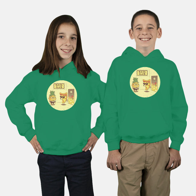 Pizza Club-youth pullover sweatshirt-Hootbrush