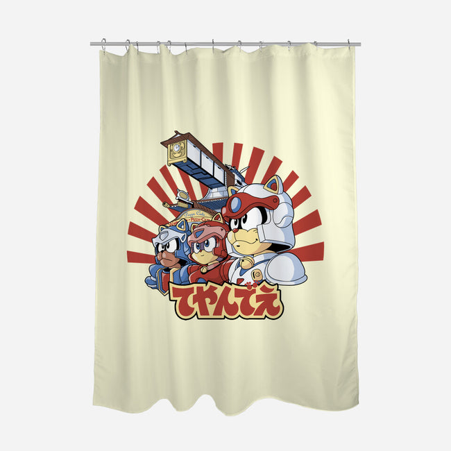 Pizza Is My Middle Name-none polyester shower curtain-Skullpy