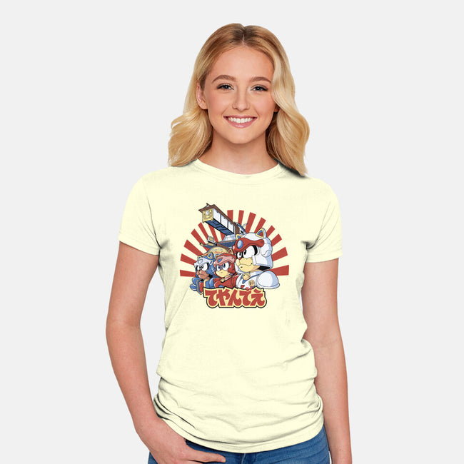 Pizza Is My Middle Name-womens fitted tee-Skullpy