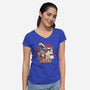 Pizza Is My Middle Name-womens v-neck tee-Skullpy