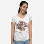 Pizza Is My Middle Name-womens v-neck tee-Skullpy