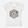 Play The Roll-womens v-neck tee-Beware_1984