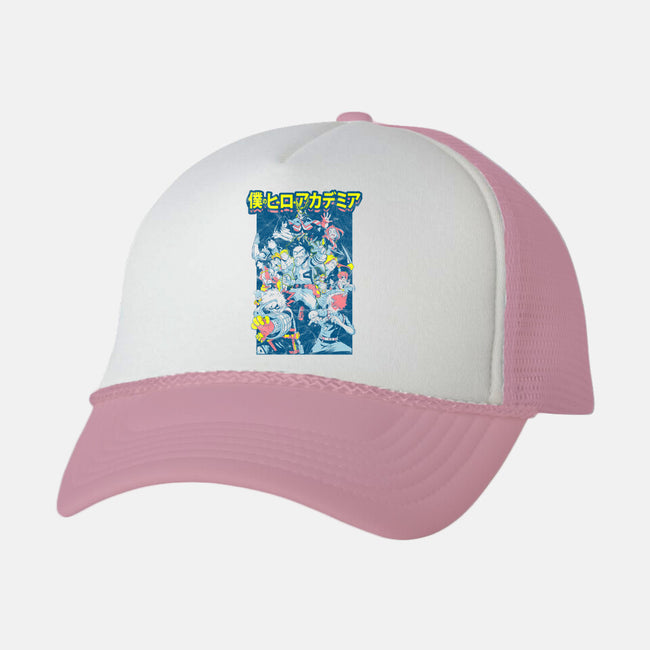Plus Ultra Manga-unisex trucker hat-logancarroll