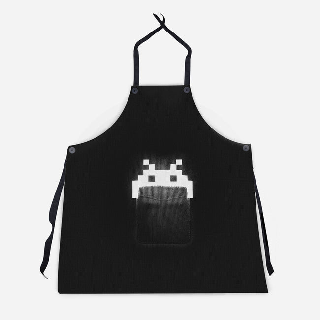 Pocket Invader-unisex kitchen apron-pacalin