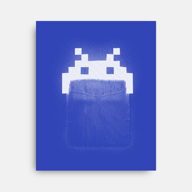 Pocket Invader-none stretched canvas-pacalin