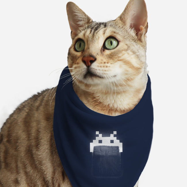 Pocket Invader-cat bandana pet collar-pacalin