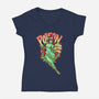 Poison Never Tasted So Sweet-womens v-neck tee-CupidsArt