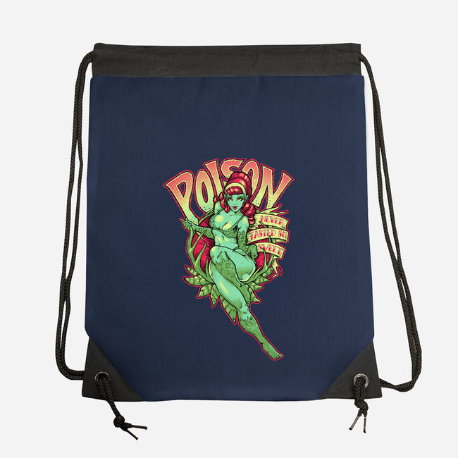 Poison Never Tasted So Sweet-none drawstring bag-CupidsArt