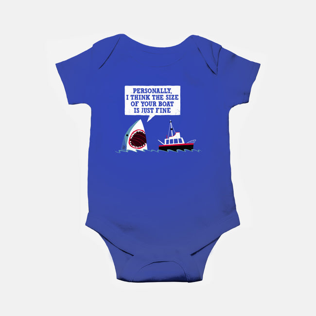 Polite Jaws-baby basic onesie-DinoMike