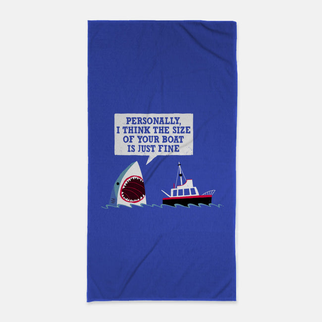 Polite Jaws-none beach towel-DinoMike