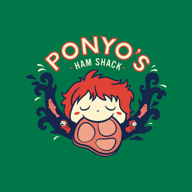 Ponyo's Ham Shack-none removable cover w insert throw pillow-aflagg