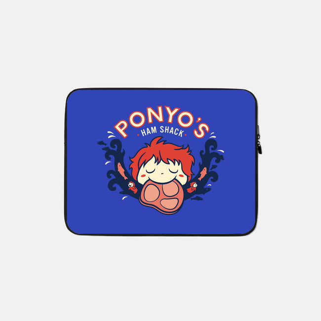 Ponyo's Ham Shack-none zippered laptop sleeve-aflagg