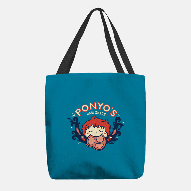 Ponyo's Ham Shack-none basic tote-aflagg