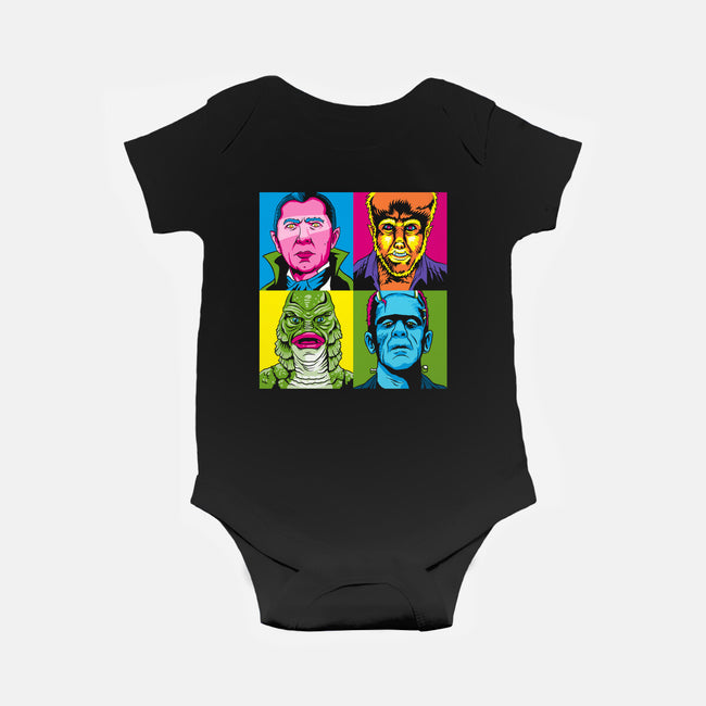 Pop Monster-baby basic onesie-Andriu