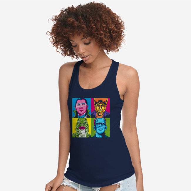 Pop Monster-womens racerback tank-Andriu