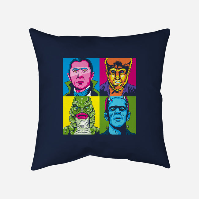 Pop Monster-none removable cover w insert throw pillow-Andriu